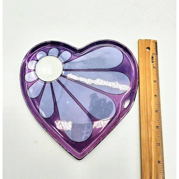 Flower Power Art Deco Atlas China Czechoslovakia Decorative Dish Pair Boho Retro - Picture 10 of 13